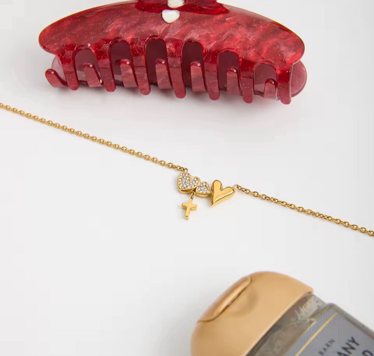 Collar Faith & Hearts – Acero Inoxidable 316L - KIKABOX
