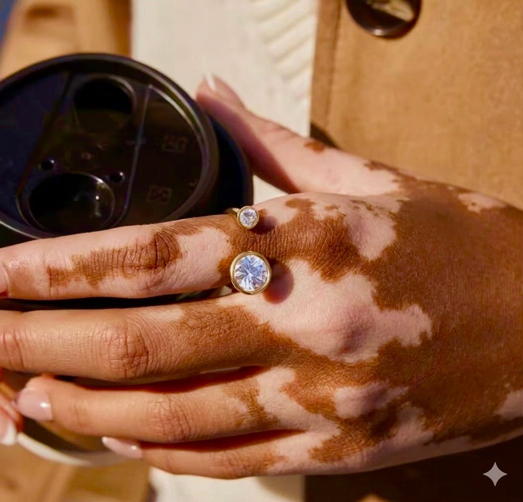 Anillo "Dual Glow" – Elegancia Minimalista en Acero Quirúrgico 316L - KIKABOX