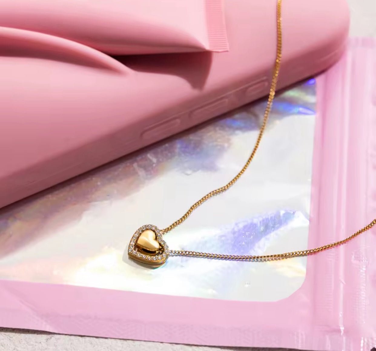 Collar Heart Aura – Acero Inoxidable 316L - KIKABOX