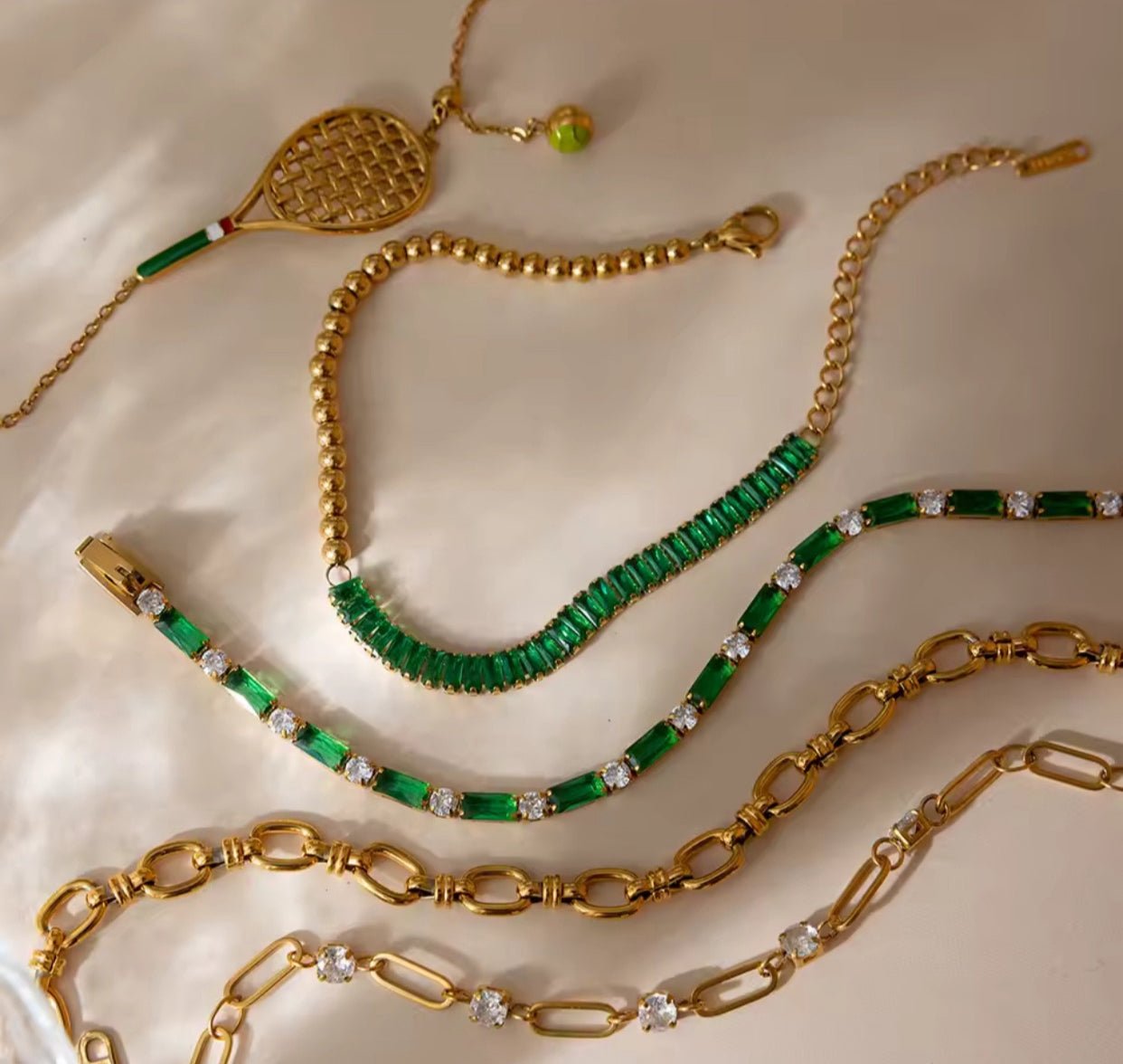 Brazalete "Emerald Path" – Dualidad en Acero Quirúrgico 316L - KIKABOX