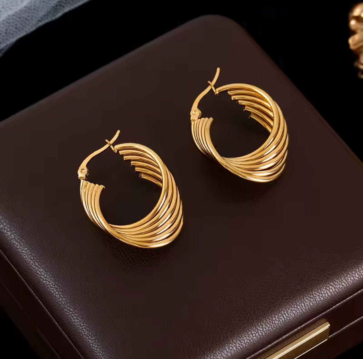 Pendientes Olas de Oro - 316L - KIKABOX