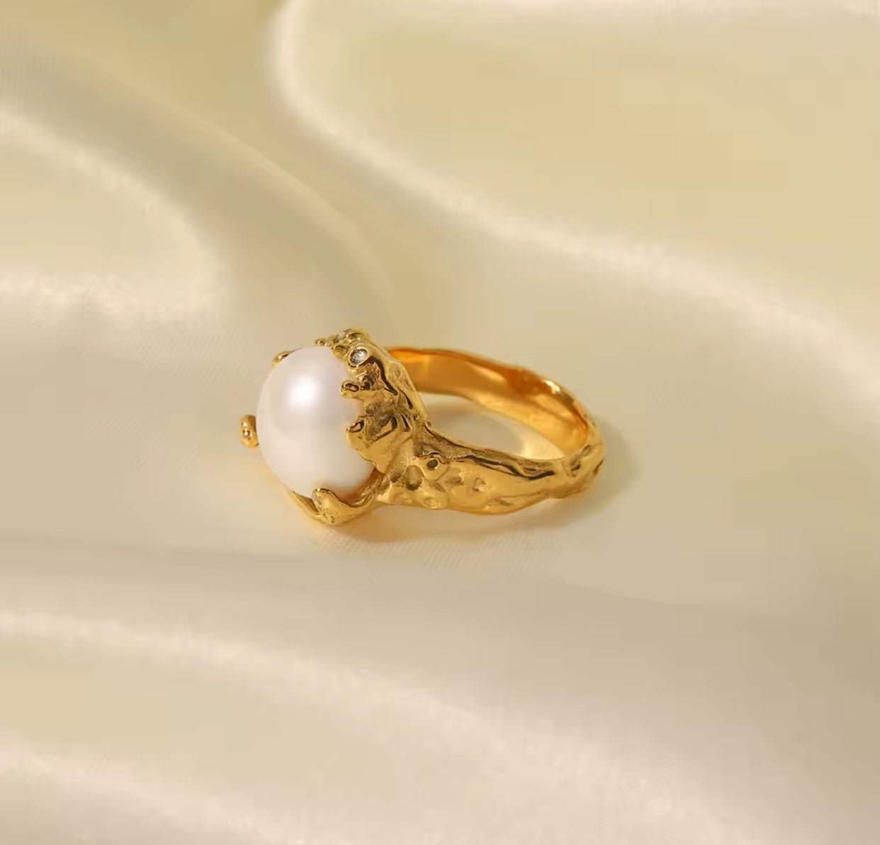 Anillo de Perla - 316L - KIKABOX