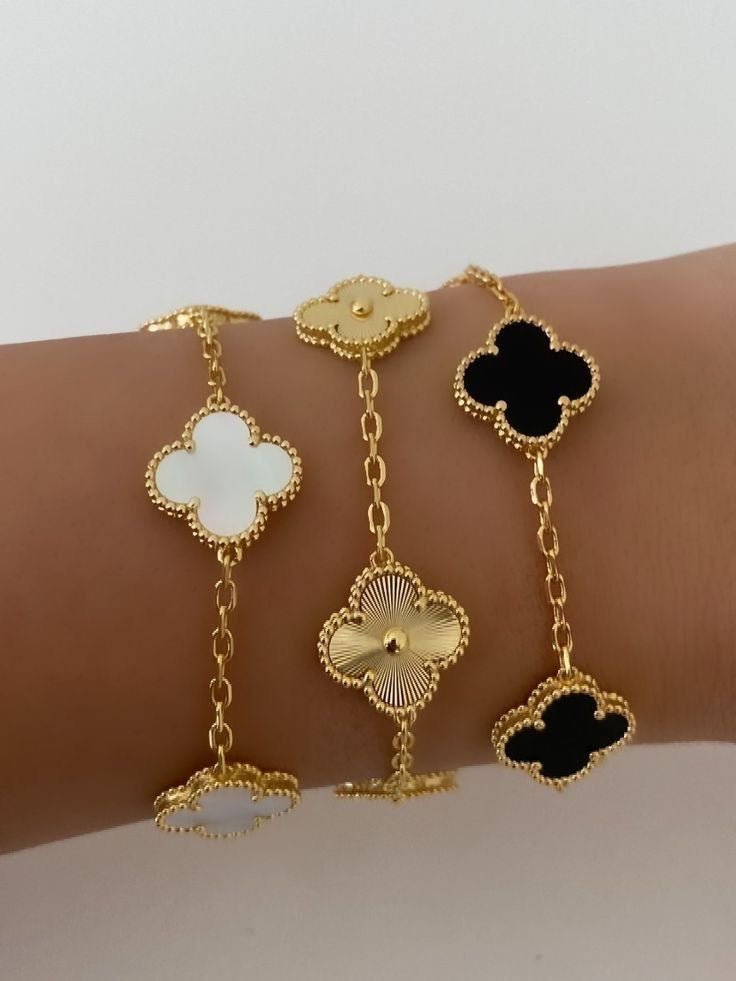 Brazalete Golden Clover Luxe - 316L - KIKABOX