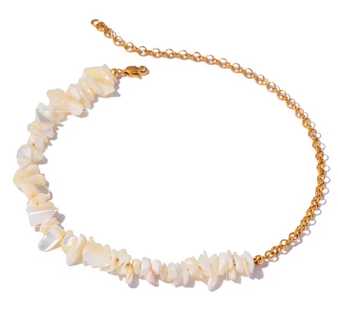 Colla Aura - Acero 316L y Concha - KIKABOX