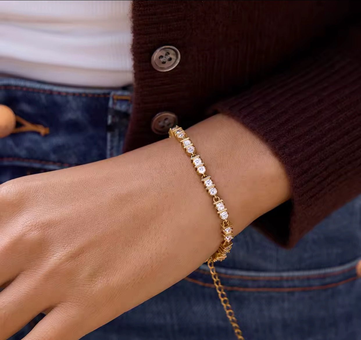 Pulsera Tennis Classic Sparkle – Acero Inoxidable 316L - KIKABOX