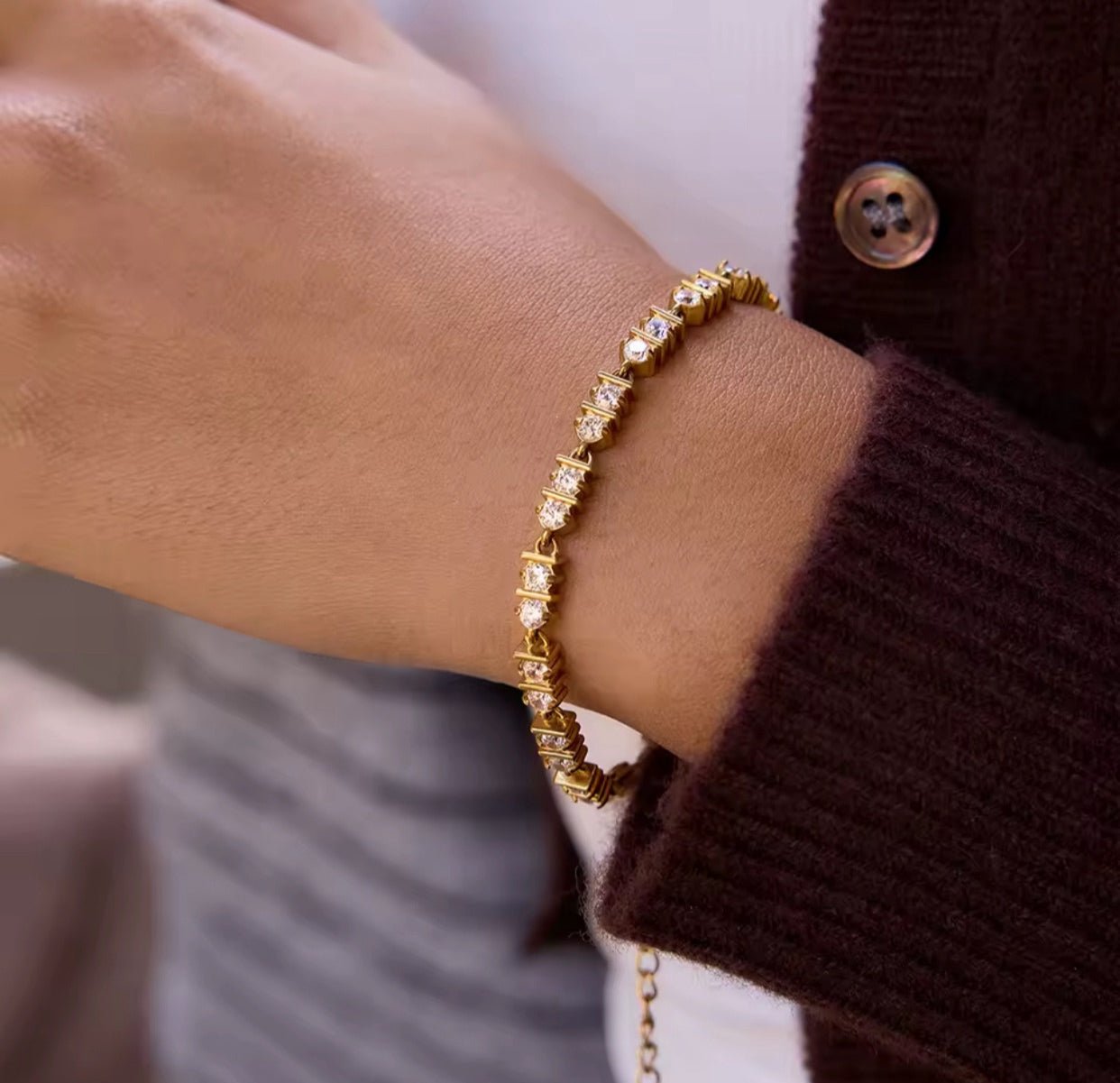 Pulsera Tennis Classic Sparkle – Acero Inoxidable 316L - KIKABOX