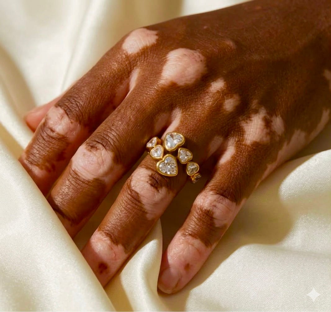 Anillo Multi - Heart Open – Acero Inoxidable 316L - KIKABOX