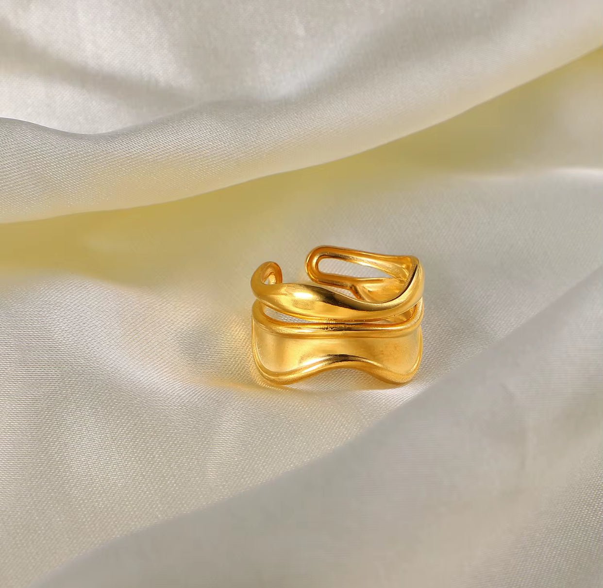 Anillo Aura Esculpida - 316L - KIKABOX